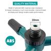 360 graders roterande sprinkler, 3 armar med 12 spraymunstycken och plastjordspik, för trädgård gräsmatta gård bevattning vattning
