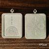 Tibetan Thangka Titanium Steel Gold Silver Pendant: Single/Double-Sided Benming Buddha Amulet