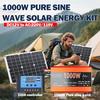 Solar System Kit 1000W 12V to AC 220V/110V Inverter+600W Solar Panel+100A Controller Suitable for Charging RVs Cars Laptops 4