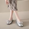 Fashion Women's Flat  2024 Summer New Fashion Round Toe Women's Shoes Casual Bow Tie Shoes Non-Slip Shallow Mouth Shoes Zapatos