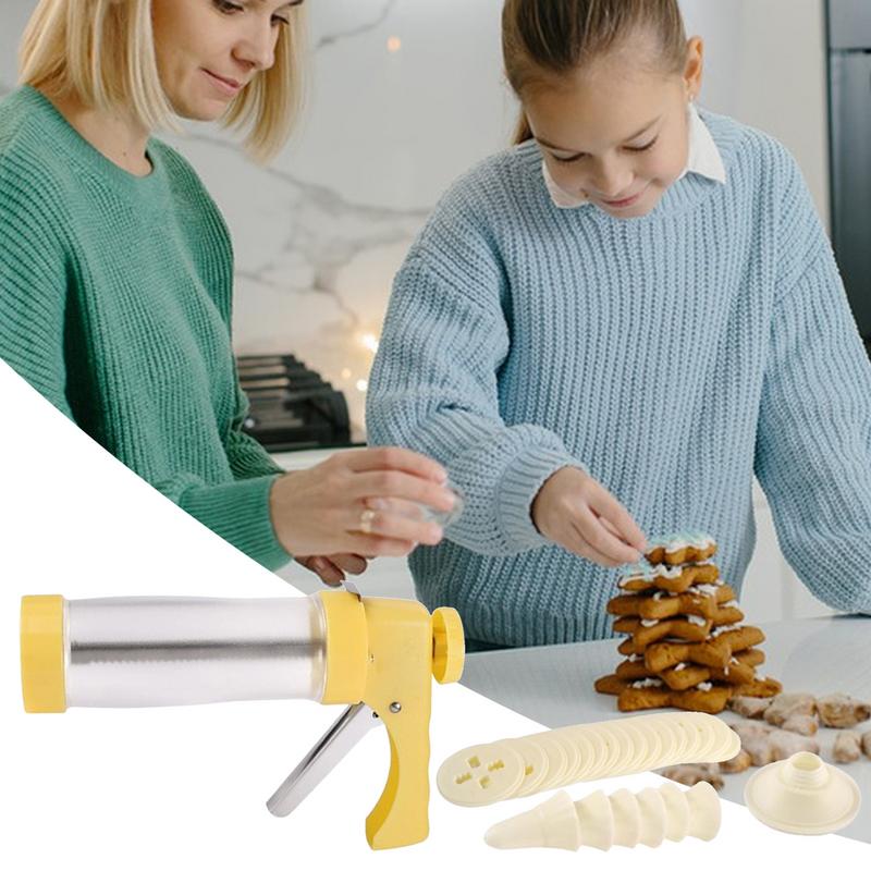 Cookie Press For Baking Handmade Biscuit Maker Tool Cookie Maker Tool Kitchen Aid Baking Gadgets Spritz Cookie Press For Biscuit