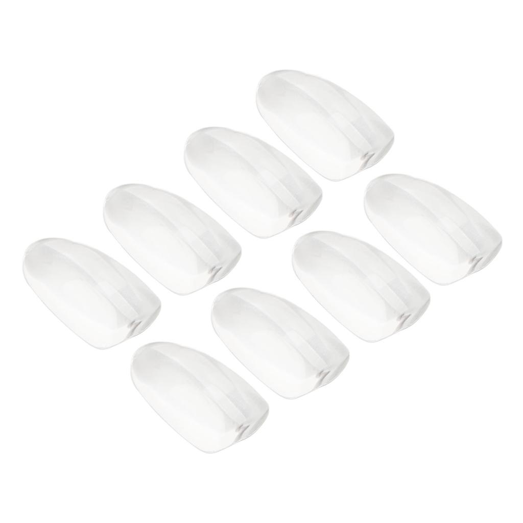 50pcs Nail Polish Color Card Clear Glass Nail Art Color Display Tips for DIY Manicure Salon