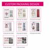 Custom Logo Semi Cured Gel Nail Sticker Waterproof Full Cover Gel Nail Wraps