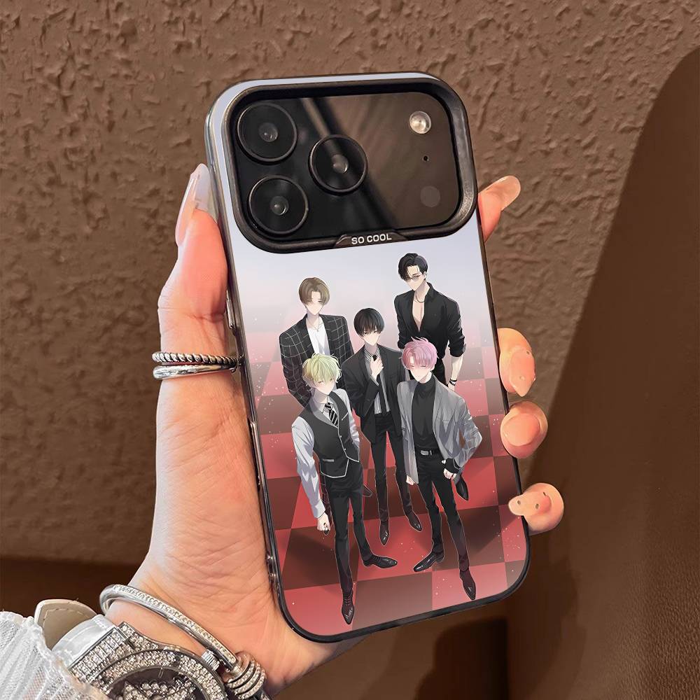 T-Tamon C-Comics Kun Ima Docchi For iPhone 17,16,15,14,13,12,11,Pro,Max,Plus,E,SE4,Air,Mini Black Phone Case IMD Box