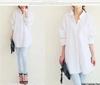 Spring/Summer 2023 Korean Loose Fit Cotton Linen Dress Shirt (Plus Size Available)