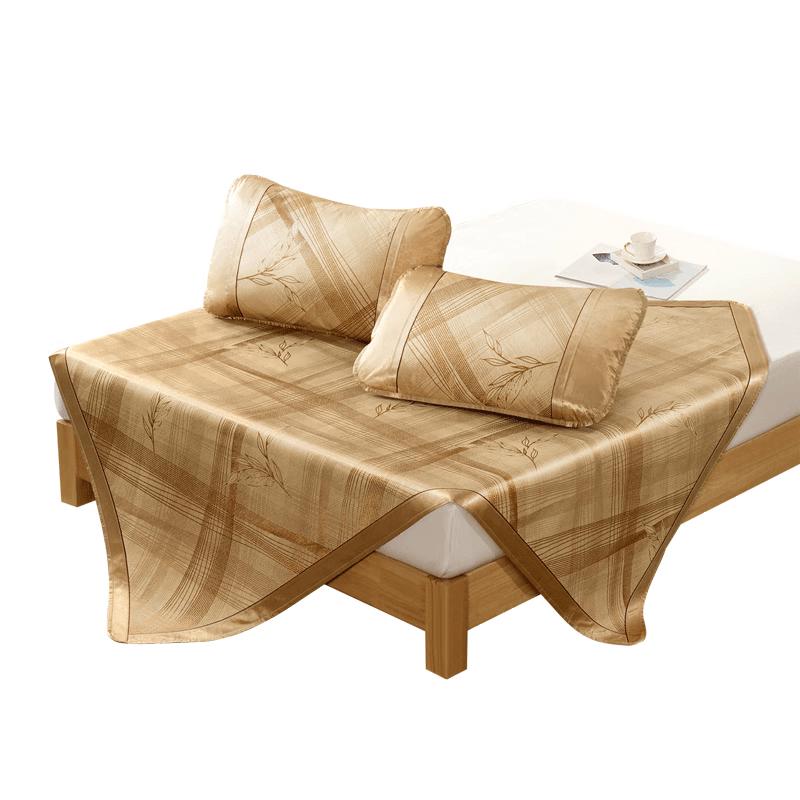 Fuanna Lemon Herbal Ice Silk Jacquard Cooling Mat Set