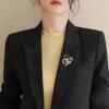 Exquisite Cat Eye Swan Brooch Feminine Corsage, Fashion Suit Personalized Pin Neck Clothing Accessories