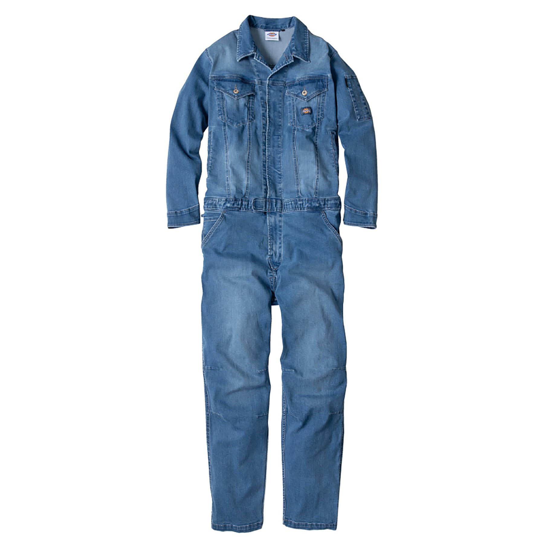 

Комбинезон Dickies Stretch Silky Denim Long, включая перчатки D-686, рукав, рабочая одежда, унисекс, CO-COS 046-d686, (51-Светло-индиго, L)