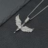 New Angel Goddess Wings Zircon Pendant Necklace For Women Men Trend Elegant Choker Neck Chain Jewelry Hip Hop Gift Party 2026