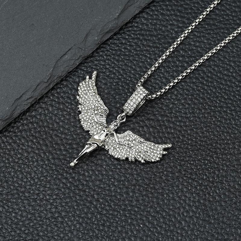 New Angel Goddess Wings Zircon Pendant Necklace For Women Men Trend Elegant Choker Neck Chain Jewelry Hip Hop Gift Party 2026