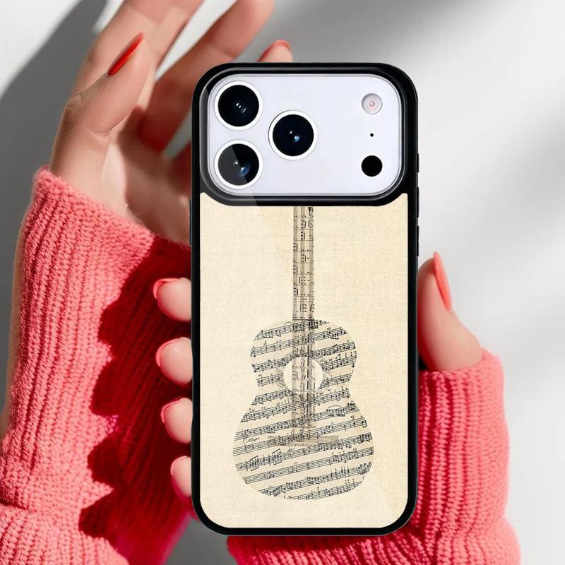 Guitar Instrument Music Phone Case for iPhone 17 16 15 14 13 Pro Max Back Cover for 12 11 Pro Coque