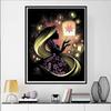 Disney Diamond Painting Rapunzel Silhouette Illustration DIY Kit for Adults Home Decor and Gifts