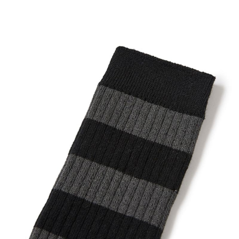 MARGESHERWOOD METAL STRIPE SOCKS_black stripe