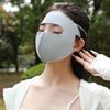 1PC Masque de Protection Solaire Masque en Soie Glacée Respirant Pare-Soleil Visage Protection UV Visage Entier Kini Masque d'Été pour le Cyclisme