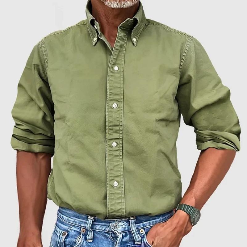 New Men's Shirts New Long Sleeve Lapel