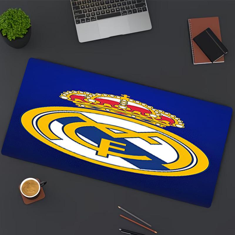 Tappetino per Mouse Stampa Real Madrid, per Tastiera, Tappetino per Laptop PC per Ufficio, Casa, Decorazione Scrivania, Regalo di Compleanno Perfetto per i Giocatori