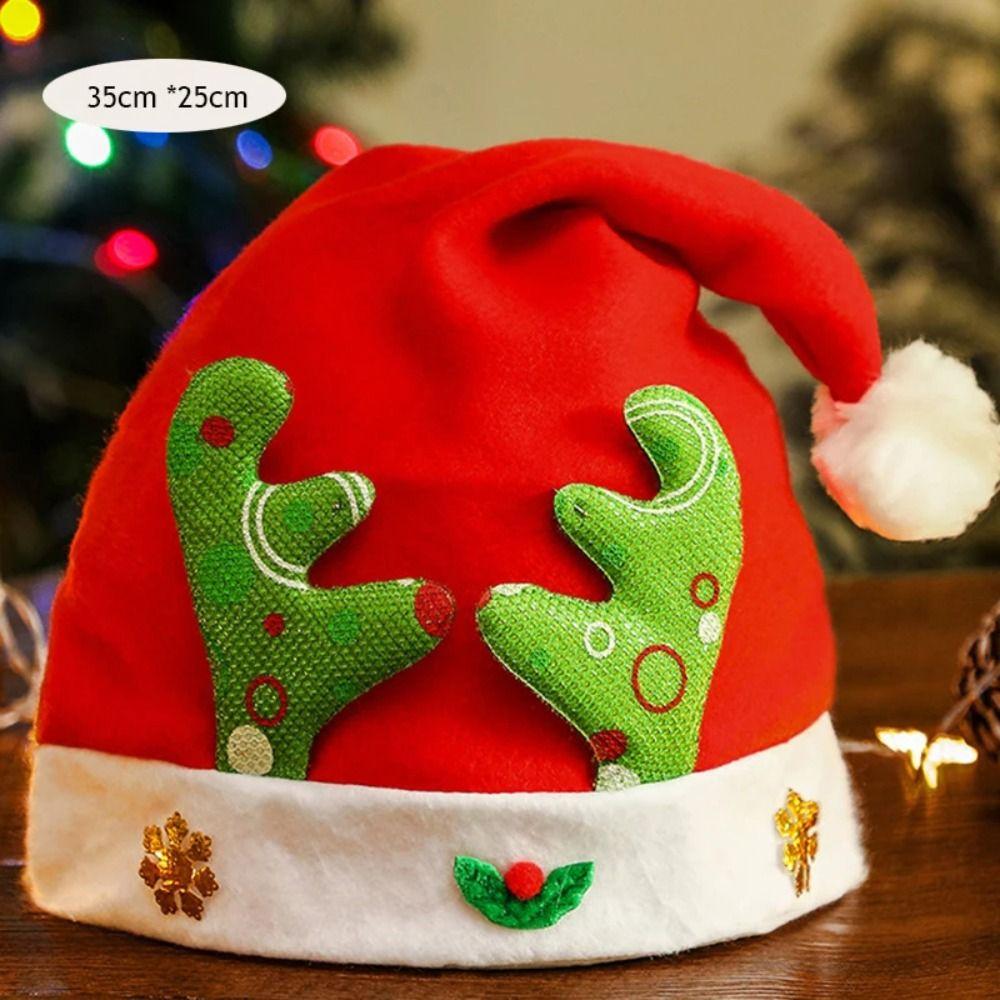 Snowman DIY Christmas Hat Toy Elk Santa Snowman Hat Creative Kids Xmas Arts Hats  Toddlers