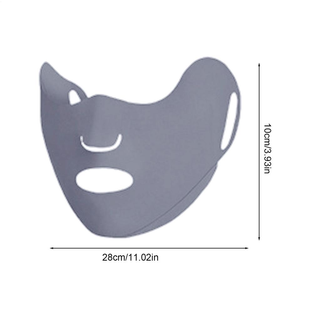 1PC  UV Protection Face Mask Breathable Ice Silk Mask Washable Dustproof Sunscreen Mask Anti-UV Outdoor Riding Face Mask