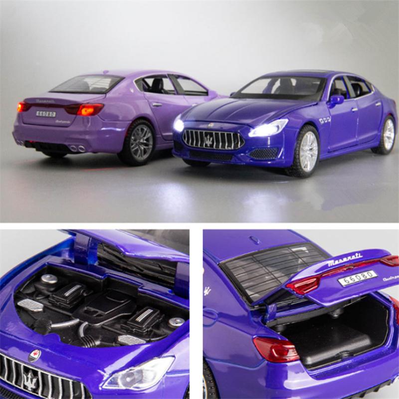 1/32 Maserati Quattroporte Alloy Car Model Diecasts Metal Toy Vehicle Car Model Simulation Sound Light Collection Childrens Gift