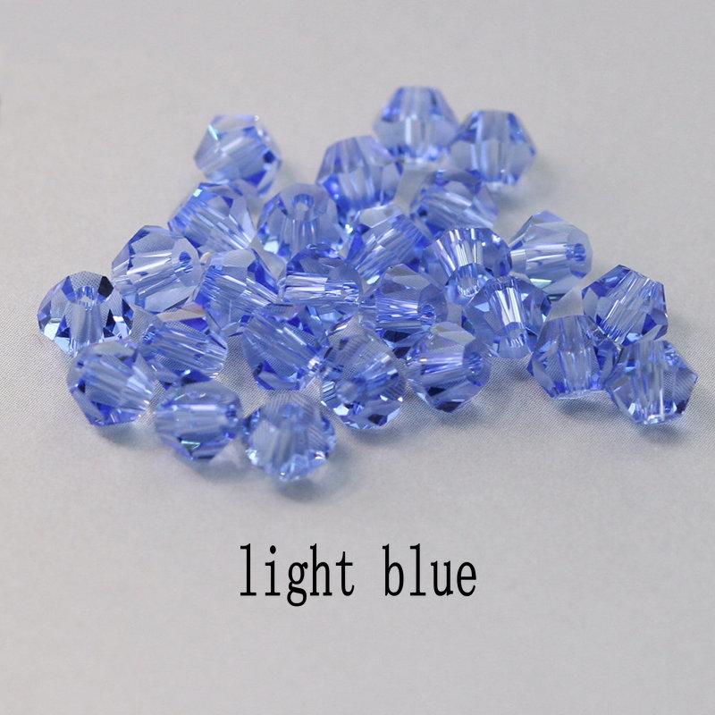 Buy 1 And Get 1 Free 4mm Shiny Crystal Beads Bicone Beads Glass Beads Loose Spacer Beads for Bracelet DIY Jewelry Making 200pcs