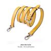 Adjustable Genuine Leather Crossbody Bag Strap - Thin Plain Weave for Women