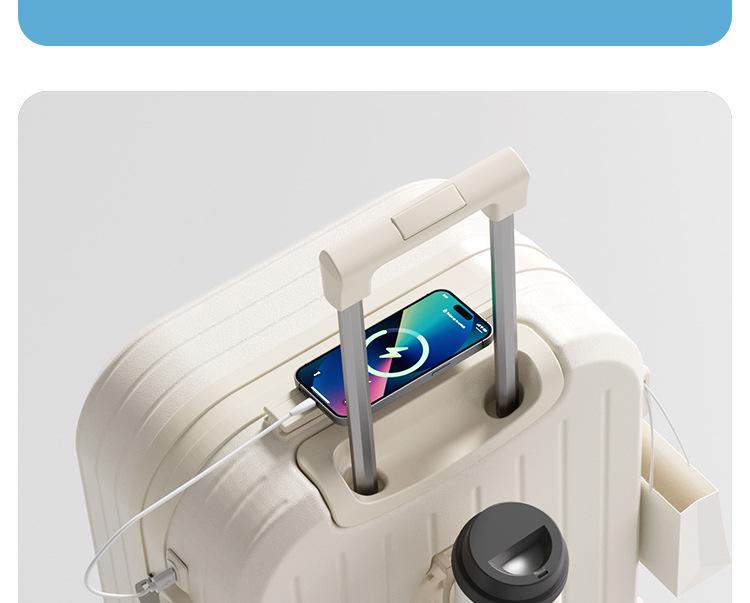 Multifunctional Trolley Suitcase: 20-inch Carry-On & 26-inch Large Capacity with Universal Wheels, Ideal for Students and Travelers