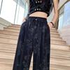 New Chinese Style Wide Leg Women's Summer Thin High Waist Loose Casual Pants