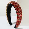 Wide-edge Velvet Hairband, Royal Style Vintage Headband, Luxurious and Exquisite Evening Hair Accessory