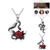 Superbe Collier Wish Vintage Serpent Enroulé Strass Goutte Huile Pour Toutes les Occasions