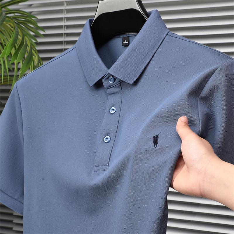 Value Vault 2025 Zomer Paul Heren Klassiek Effen Kleur Geborduurd Piqu&eacute; Katoen Poloshirt 3XL (165-180 kg)