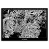 Canvas Print, Athens - City Plan