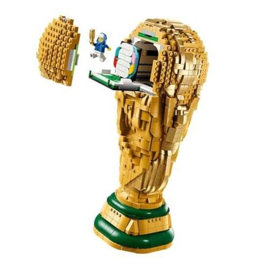 LEGO Edition FIFA Weltmeisterschaft Offizielle Trophäe Spielzeug Geschenk Baustein Jungen Mädchen Kinder Alter 12 13 14 Grundschule Innenbereich Stilvoll Fußball Sport