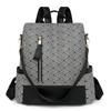 SchoolbagPU Backpack Women's 1011 New Simple Fashion Printing Large Capacity Women's Travel Backpack Mommy Bag