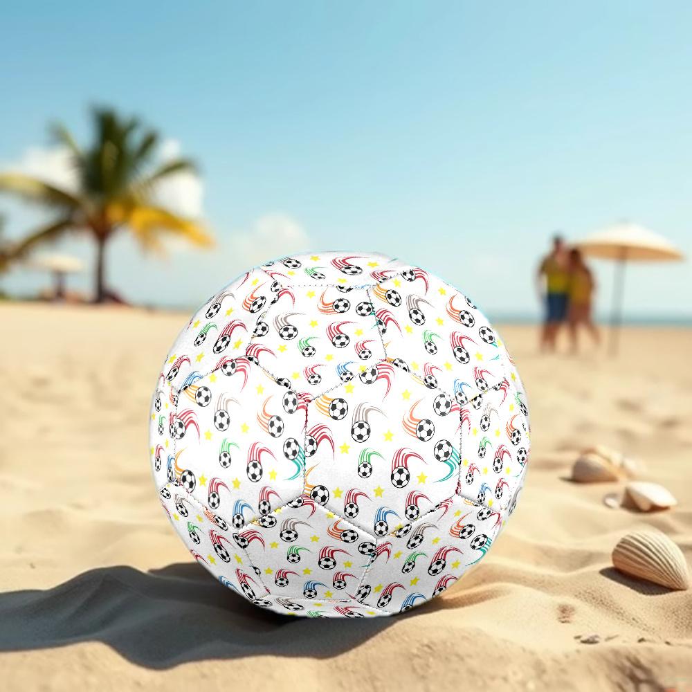 1pc Soccer Ball Pattern Soccer Ball Size 5 Football Machine Sewn Indoor/Outdoor Universal Football Q14