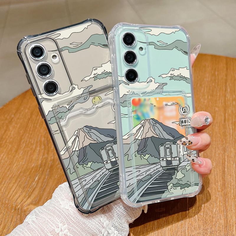 Etui na kartę Portfel Etui na telefon Samsung Galaxy S24 S23 FE S25 Edge S22 Ultra A56 A55 A25 A15 A16 5G A17 Poziome Miękkie Pokrowiec z TPU