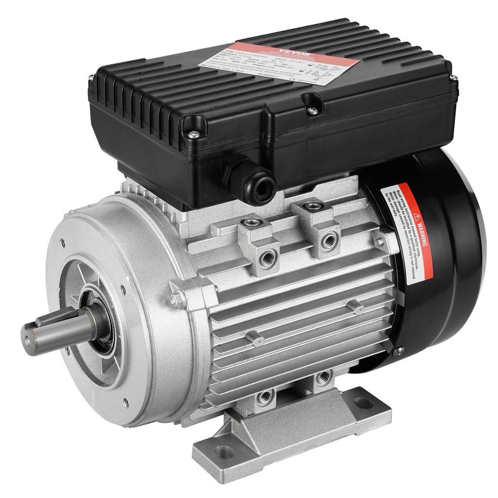 0.75KW Electric Motor 2850RPM AC 220~240V 5.15A 1-Phase 19mm Keyed Shaft