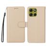 For Motorola Moto G86 Power 5G/G86 5G Case RFID Blocking 3 Card Slots PU Leather Phone Cover with Wrist Strap