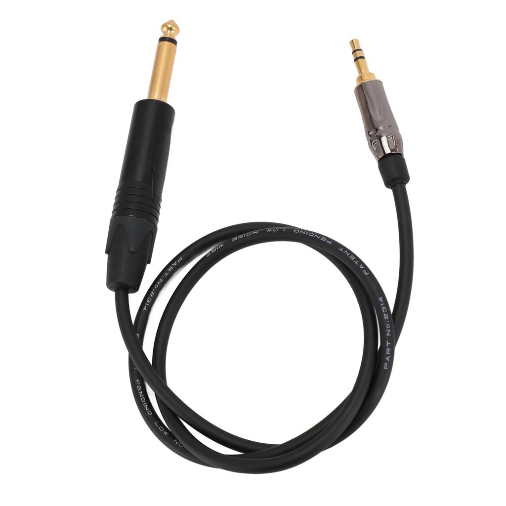 Guitar Cable, 29.53 Inch Wireless Guitar System Cord, 3.5mm to 6.35mm Jack Electric Guitar Instrument Cable for G3 G4 Transmitters, for Electric