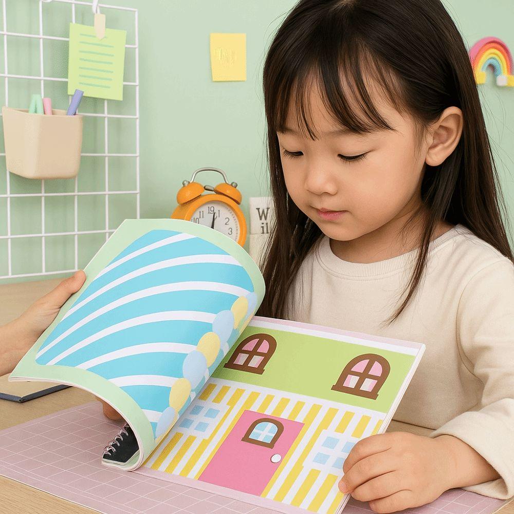 Handmade Material Cartoon DIY Set Educational Tape Coloring Toy  Creative Play