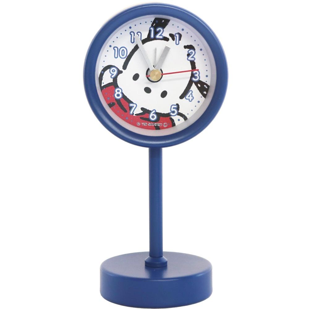 Fieldwork Table Clock Analog [Sanrio Characters] Pochacco Stand Y Small Alarm Blue BL SNR011-6