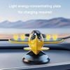 Silent Rotating Airplane Solar Powered Car Interior Decoration Cool Car Dashboard Ornament  Gifts