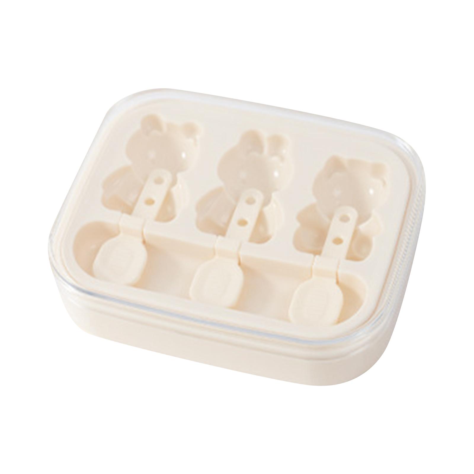 

Silicone Ice Pop Molds for Kids DIY Frozen Popsicle Maker Set Reusable Non-Toxic Flexible Material Safe for Homemade Ice Lollies One Size білий