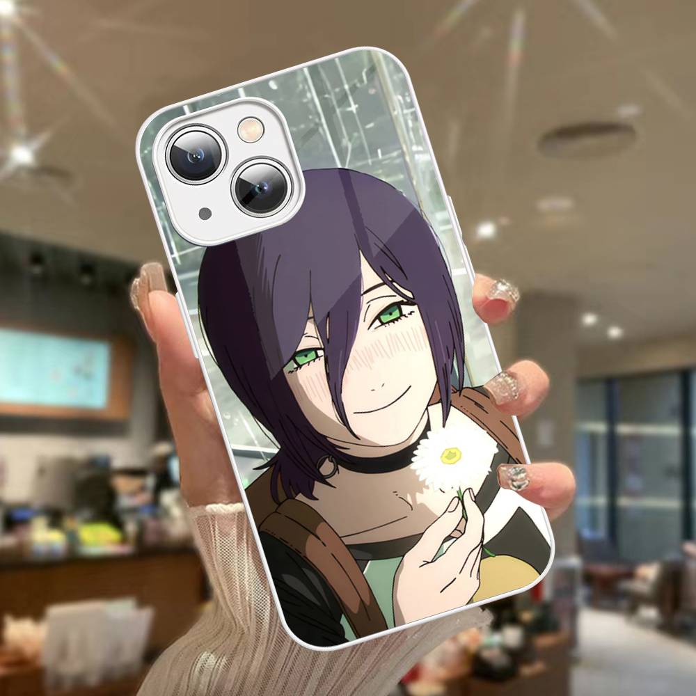 

Action Anime Chainsaw Man Reze Arc Tempered Glass For Iphone 14 13 12 11 Pro Mini XS MAX 14Plus X XS XR Cover iphone 13