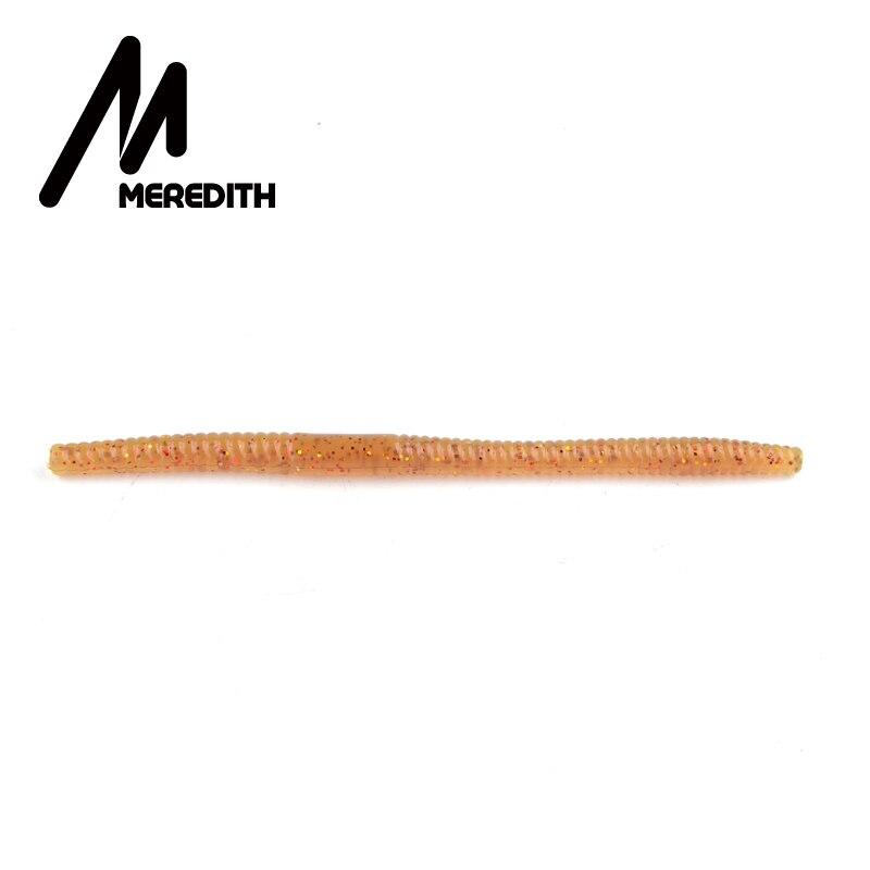 MEREDITH Noodle Worm Soft Bait 140mm 5.3g 10pcs Center Rig Pike Bass JXC05