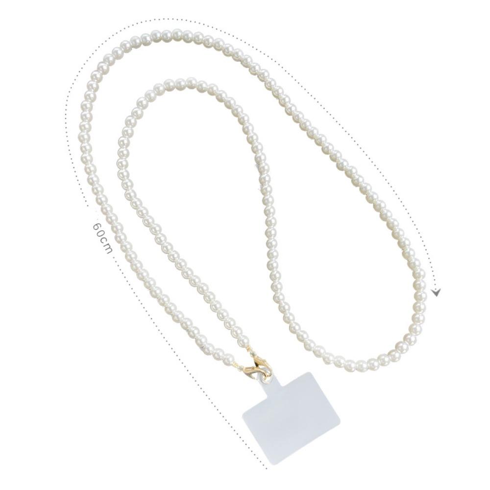 Anti Loss Pearl Crossbody Mobile Phone Chain Portable Pearl Strap Phone Chain Mobile Phone Pendant