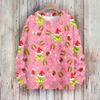 Women's Casual Christmas Print Long Sleeve Neck Knit Sweater