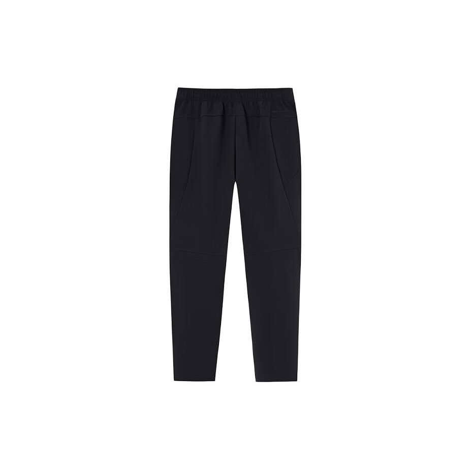 Anta Champion All-Weather Series Solid Color Mid-Rise Straight Casual Pants Men bottoms Basic-Black 152340501-2