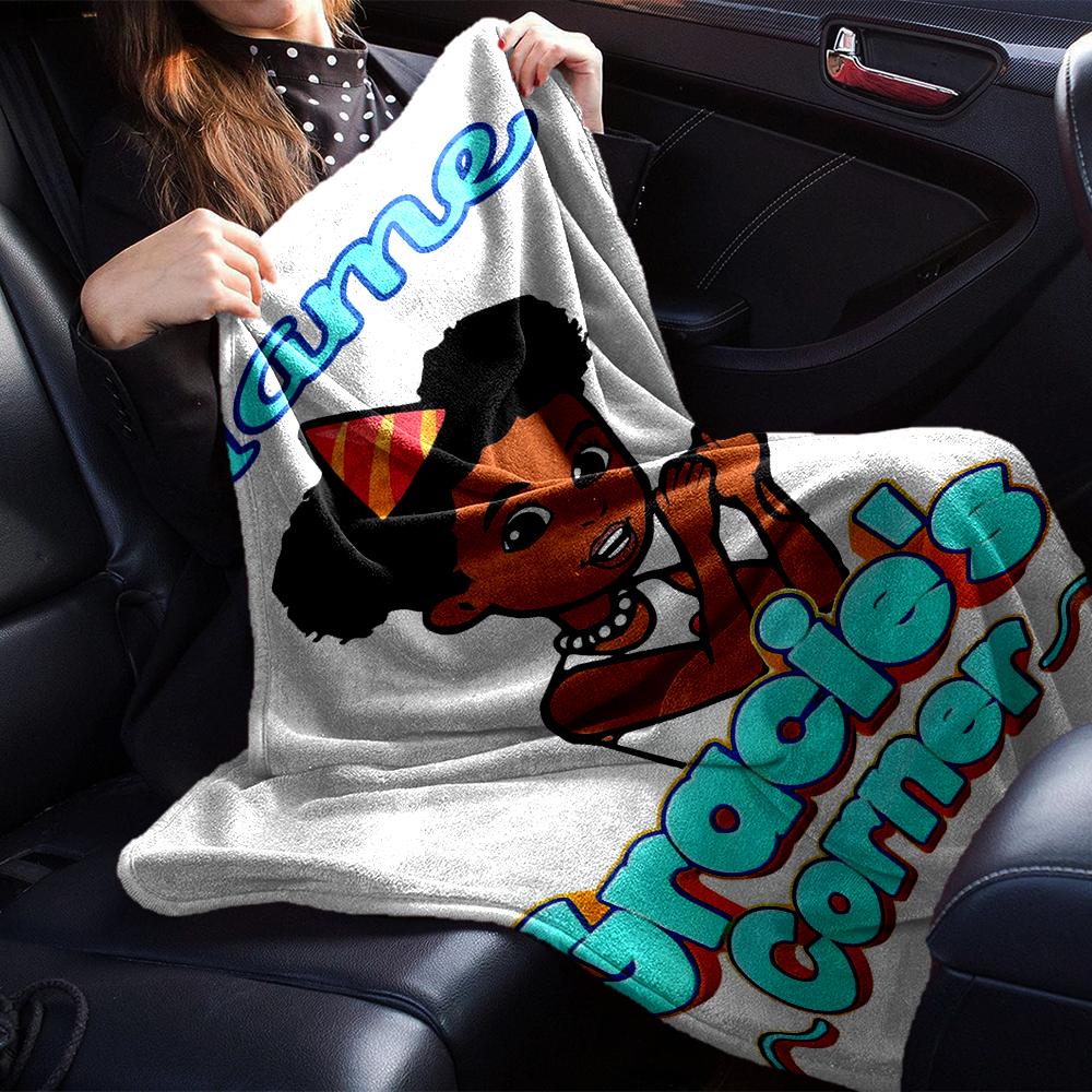 Customiz Name Personality Gracies Corner Blanket Soft &Warm Sofa Office Bed Travel Lunch Break Blanket, Gift Suitable All Seasons