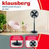 Wentylator stojący podłogowy 40cm 50W metalowy KLAUSBERG KB-7860  Czarny