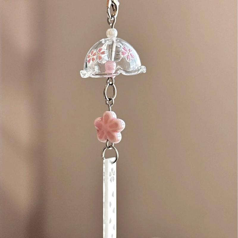 

Шарм для сумки в стиле Y2K, брелок-подвеска с бисером и колокольчиком, кавайный аксессуар для сумки для девочек и женщин